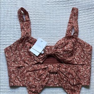 SIANA CROPPED CAMISOLE CORDIAL PANSY